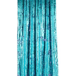 J-Line gordijn Omkeerbaar Sequin – textiel – blauw/paars