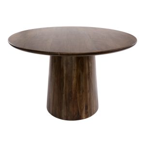 Giga Meubel Eettafel Central – Rond Bruin Hout – Ø130cm Giga Meubel Eettafel Central – Rond Bruin Hout – Ø130cm