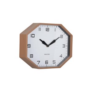 Karlsson wandklok Modern Factory Octagon – bruin – Ø32cm Karlsson wandklok Modern Factory Octagon – bruin – Ø32cm