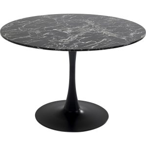 Kare Design Eettafel Veneto Ø110cm marmer zwart