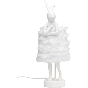 Kare Design tafellamp Animal Fluff – konijn – 68cm – wit Kare Design tafellamp Animal Fluff – konijn – 68cm – wit