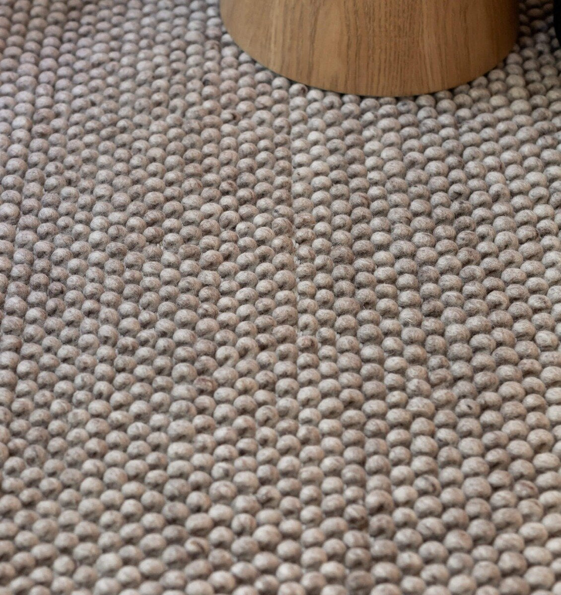 Interieur05 Wollen vloerkleed Lecco vergrijst bruin - 200 x 290 cm