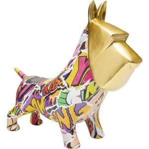 Kare Design Woonaccessoires goud hond graffiti Kare Design Woonaccessoires goud hond graffiti