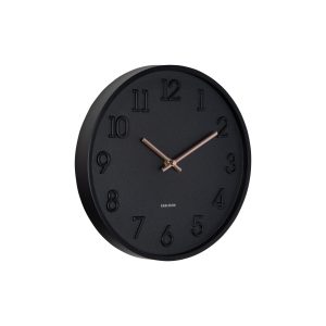 Karlsson wandklok Calma – zwart – 3.8x30x30cm Karlsson wandklok Calma – zwart – 3.8x30x30cm