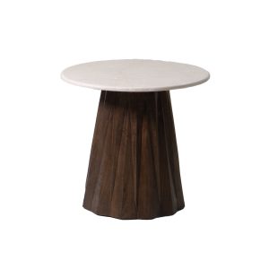 Giga Meubel Bijzettafel Faiza – Bruin – Marmer/Mangohout – 50x50cm Giga Meubel Bijzettafel Faiza – Bruin – Marmer/Mangohout – 50x50cm