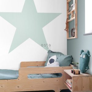 ESTAhome fotobehang grote ster mintgroen – 186 x 279 cm – 158841 ESTAhome fotobehang grote ster mintgroen – 186 x 279 cm – 158841