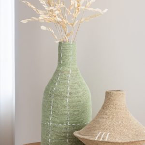 J-Line gedroogde Bladeren – jute – naturel – large