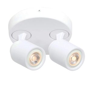 Freelight spot Razza – 2 lichts – 17 x 14 cm – wit