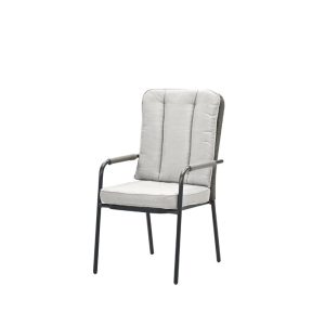 Venice dining fauteuil – carbon black – rope taupe – desert sand Venice dining fauteuil – carbon black – rope taupe – desert sand