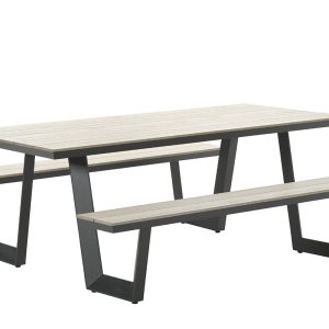 Bell picknick set – 200×178 cm – carbon black – light teak vironwood Bell picknick set – 200×178 cm – carbon black – light teak vironwood