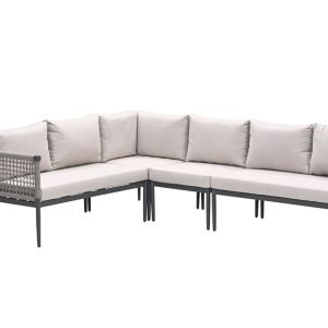 Teramon hoekset – 4-dlg. – carbon black – taupe – desert sand