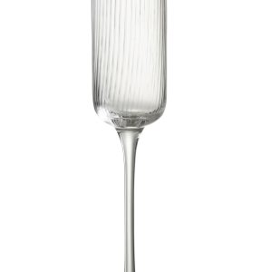 J-Line glas champagne Louise – glas – transparant – 6 stuks J-Line glas champagne Louise – glas – transparant – 6 stuks