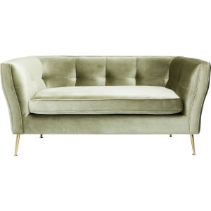 Kare Design Sofa Rimini 2-Zits fluweel groen