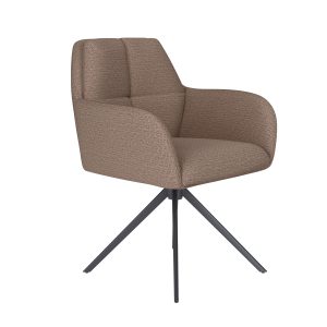 Housecraft Living Pete Eetkamerstoel Draaibaar Metaal Taupe Housecraft Living Pete Eetkamerstoel Draaibaar Metaal Taupe