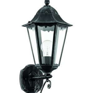 EGLO wandlamp buiten Navedo – e27 – 20 cm – zwart