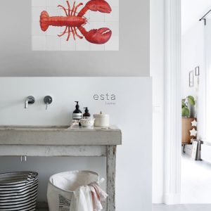 ESTAhome muursticker kreeft rood – 70 x 46.5 cm – 159035 ESTAhome muursticker kreeft rood – 70 x 46.5 cm – 159035