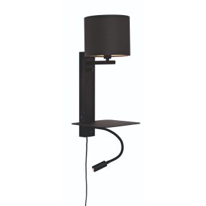 it's about RoMi wandlamp Florence – zwart – 24x22x52cm