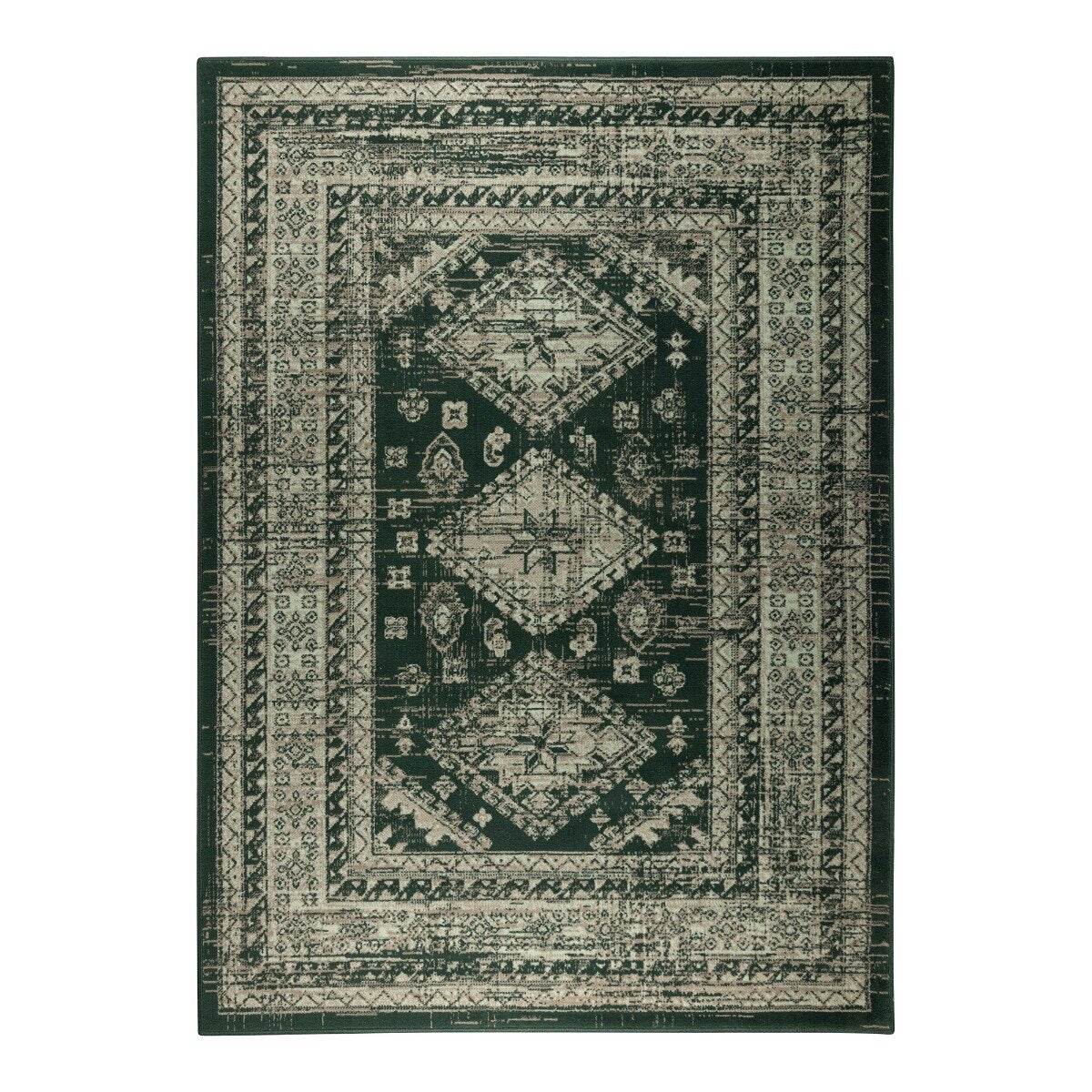 Interieur05 vintage vloerkled Aila - groen - 190 x 280 cm