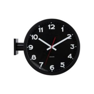 Karlsson wandklok New Classic Double Sided – zwart – 13×44.5x38cm Karlsson wandklok New Classic Double Sided – zwart – 13×44.5x38cm
