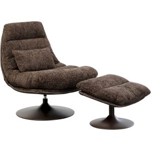 Kare Design Draaifauteuil en Voetsteun Montreal Kare Design Draaifauteuil en Voetsteun Montreal