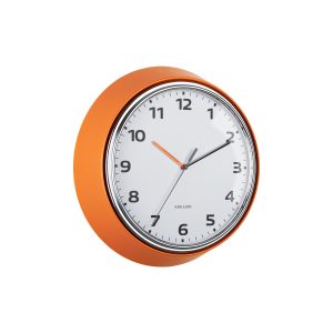Karlsson wandklok Modern Retro – oranje – Ø34cm Karlsson wandklok Modern Retro – oranje – Ø34cm