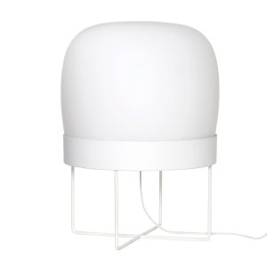 Hübsch vloerlamp Snowy – glas/ijzer – ø41xh55cm, e27