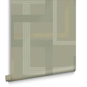 Graham & Brown Vliesbehang – Entwine Sage – Groen Graham & Brown Vliesbehang – Entwine Sage – Groen