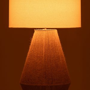 J-Line lamp Striing – metaal/jute – naturel