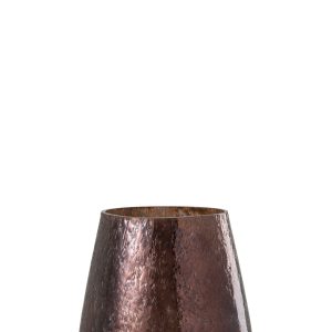 J-Line windlicht Conisch – glas – bruin J-Line windlicht Conisch – glas – bruin