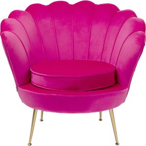 Kare Design Fauteuil Water Lily fluweel fuchsia Kare Design Fauteuil Water Lily fluweel fuchsia