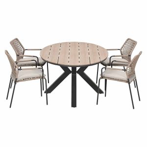 Garden Impressions Tuinset Natas sand 5-delig – Tulli tuintafel 180×11 Garden Impressions Tuinset Natas sand 5-delig – Tulli tuintafel 180×11