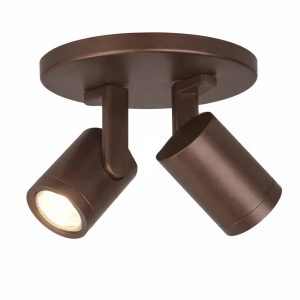 Highlight spot HALO – 2 lichts – 17 x 15 cm – bruin