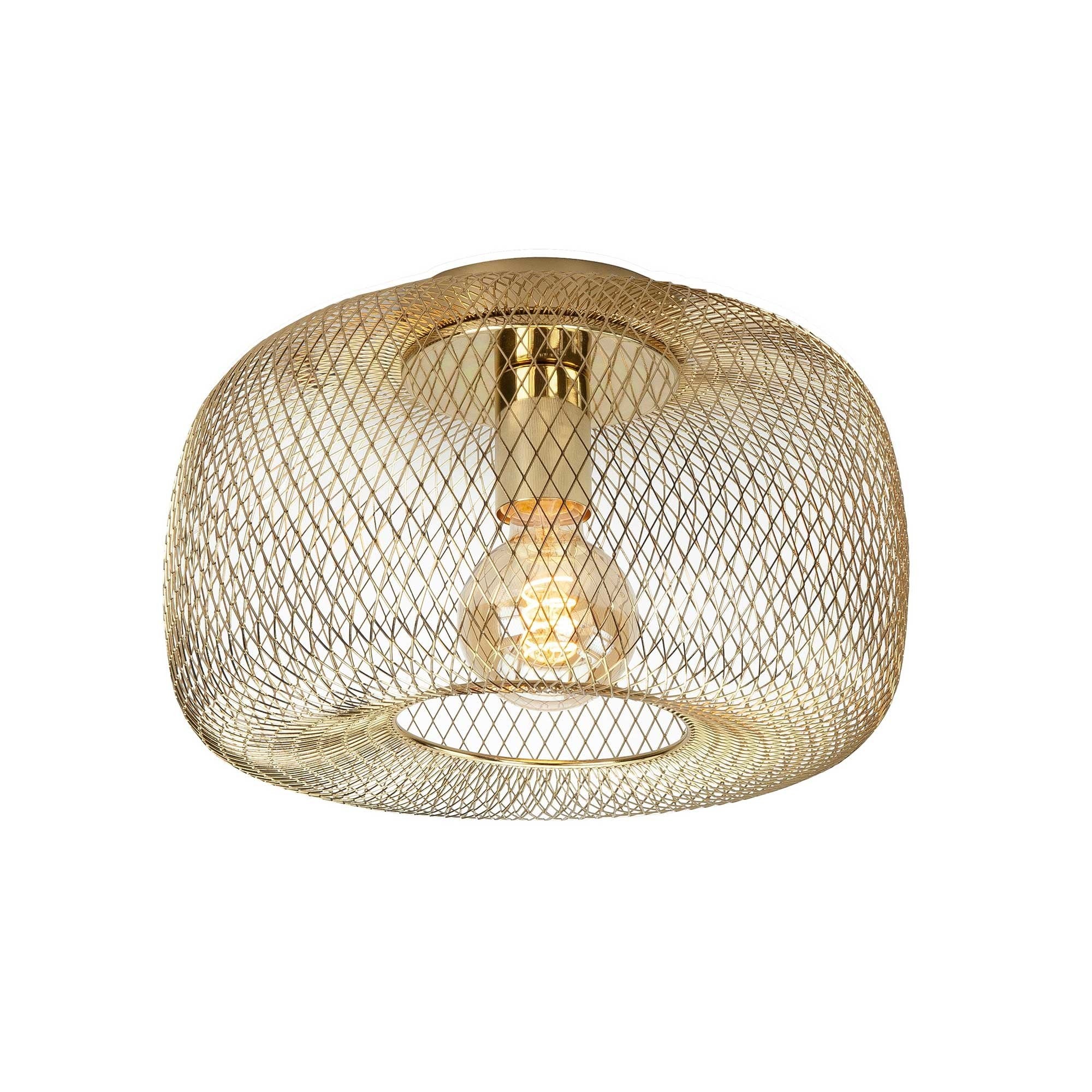 Highlight plafondlamp Honey - 1 lichts - 32 x 20 cm - goud