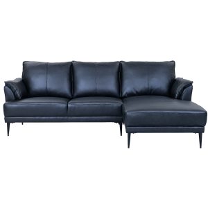 Furnhouse chaise longue bank rechts Soul – Zwart – Leer – 155x233x88 Furnhouse chaise longue bank rechts Soul – Zwart – Leer – 155x233x88