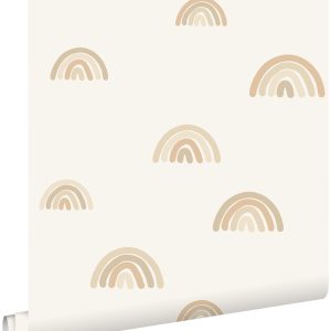 ESTAhome behang regenboogjes beige – 53 cm x 10.05 m – 139685 ESTAhome behang regenboogjes beige – 53 cm x 10.05 m – 139685