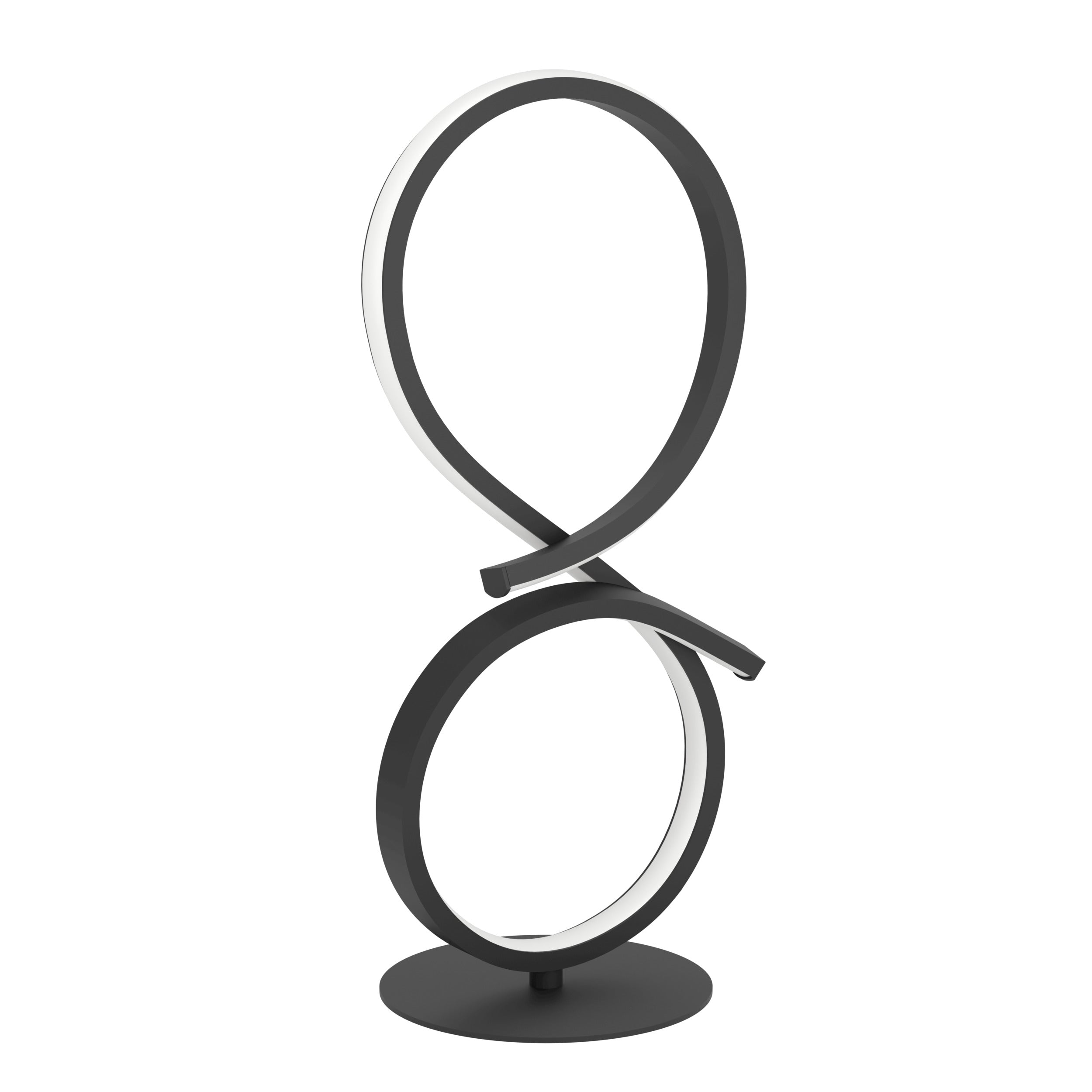 EGLO tafellamp Serpins - led - 40,5 cm - zwart/wit