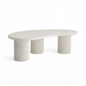 Furnhouse salontafel Wave – Crème wit – Ø 130 cm Furnhouse salontafel Wave – Crème wit – Ø 130 cm