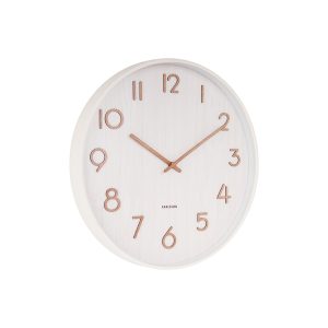 Karlsson wandklok Pure – wit – Ø60cm