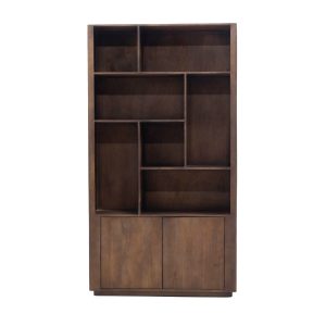 Giga Meubel Wandkast Finn – Donkerbruin Mangohout – 120x45x220cm Giga Meubel Wandkast Finn – Donkerbruin Mangohout – 120x45x220cm