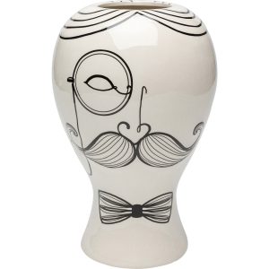 Kare Design Vaas Favola man zwart wit Kare Design Vaas Favola man zwart wit