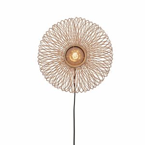 GOOD&MOJO wandlamp Cango – bruin – Ø40cm
