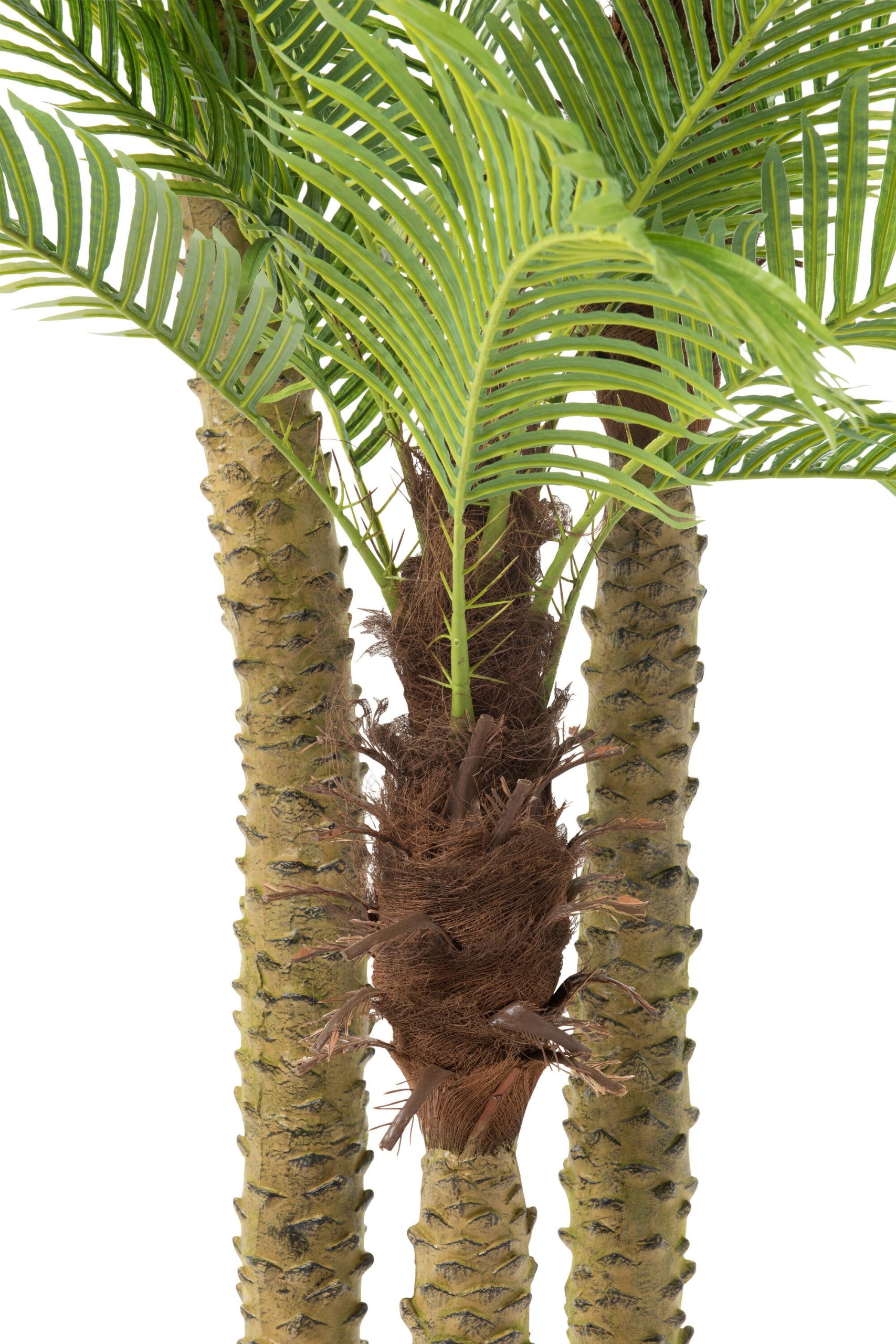 J-Line palmboom 3delig Real Touch - kunststof - groen