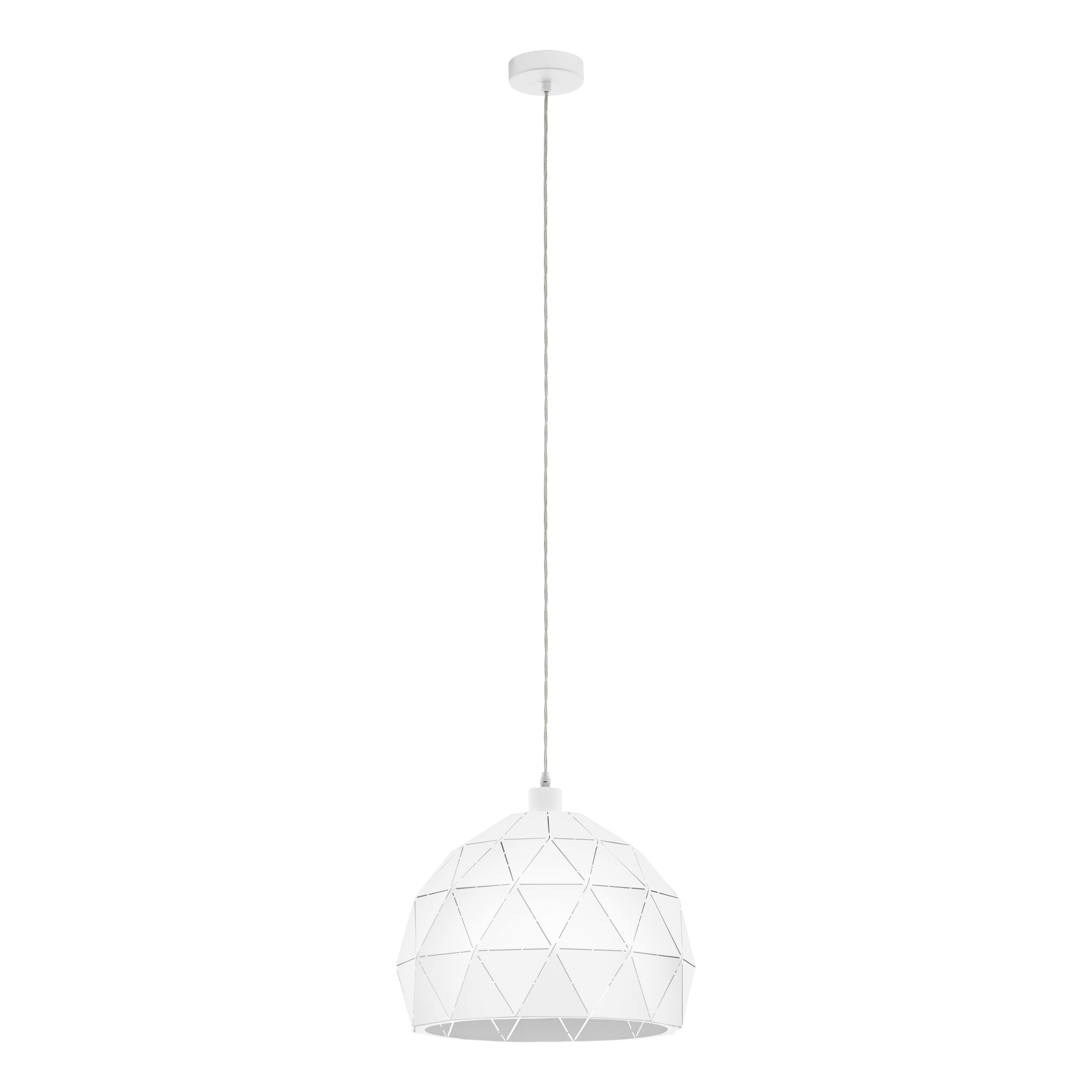 EGLO hanglamp Roccaforte - e27 - ø 40 cm - wit