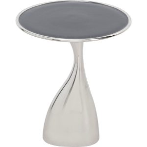 Kare Design Bijzettafel Spacey Ø36cm zilver