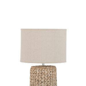 J-Line lampvoet + kap Dik Vlecht – beton/katoen – naturel – small J-Line lampvoet + kap Dik Vlecht – beton/katoen – naturel – small