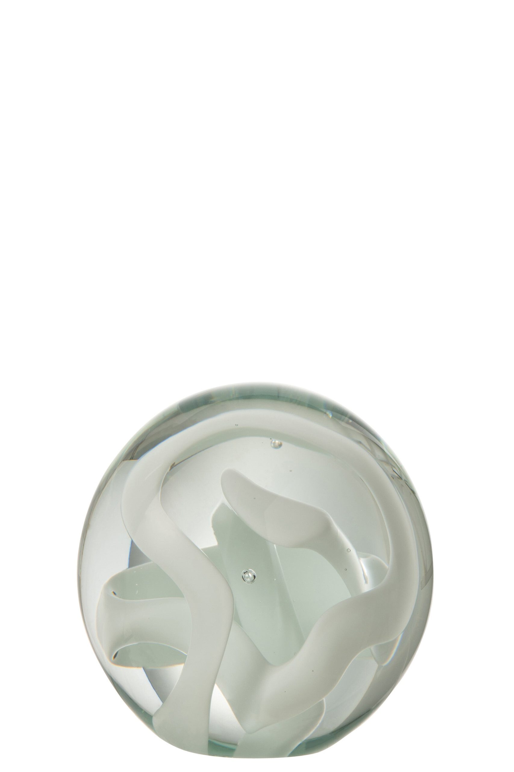 J-Line presse-papier Slinger - glas - wit - medium