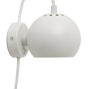Frandsen wandlamp Ball – wit – 16x12x10cm Frandsen wandlamp Ball – wit – 16x12x10cm
