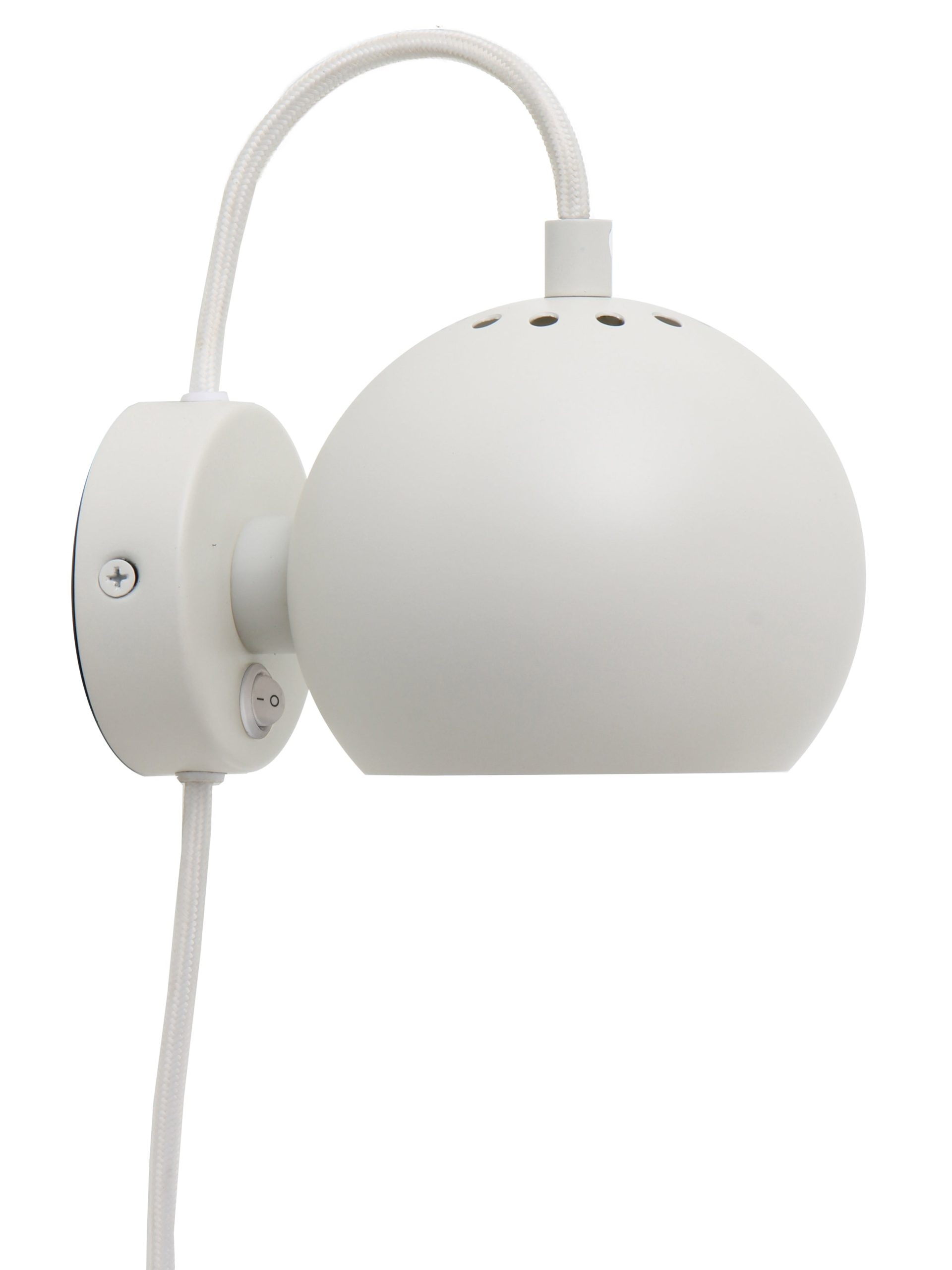Frandsen wandlamp Ball - wit - 16x12x10cm