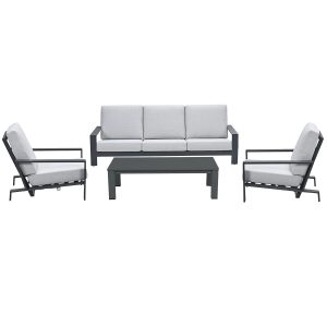 Garden Impressionsloungeset Coba 4-delig – verstelbare stoelen – valle