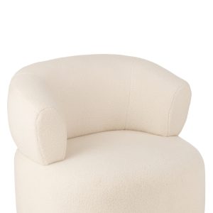 J-Line loungestoel Universe – schuim/stof – wit